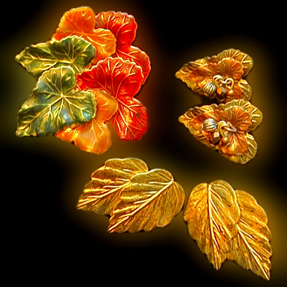Leaf Earring Trio